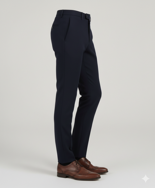 Imported Italian Midnight Navy Blue Suiting Pant – Elite Formal Wear